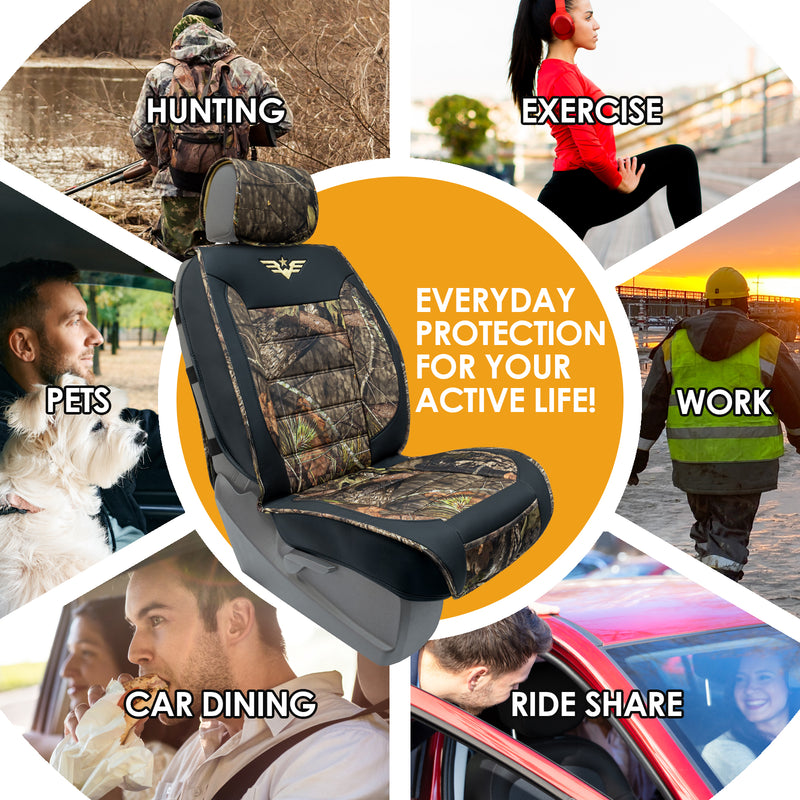 mossy oak camouflage car seat and stroller Mossy Oak Heavy Duty Premium Truck 3D Seat Covers for Front Seats| Leadpro Inc – LeadPro Inc