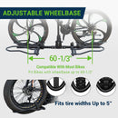 Season Guard Bike Rack Hitch for Car 2 Bikes, Foldable & Tilt, Anti-wobble Easy Install for Heavy Mountain Ebike Fits 2" Receiver, 160 lbs Capacity, Fat Tire up to 5" LeadPro Inc