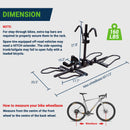 Season Guard Bike Rack Hitch for Car 2 Bikes, Foldable & Tilt, Anti-wobble Easy Install for Heavy Mountain Ebike Fits 2" Receiver, 160 lbs Capacity, Fat Tire up to 5" LeadPro Inc