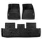 Season Guard 3D Floor Mat Liner, Tesla Model 3 2017-2019 Front and Rear Seat 3pc LeadPro Inc