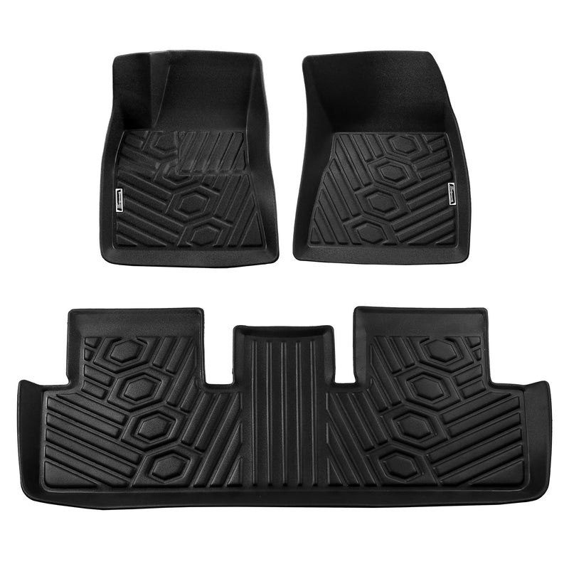 Season Guard 3D Floor Mat Liner, Tesla Model 3 2017-2019 Front and Rear Seat 3pc LeadPro Inc