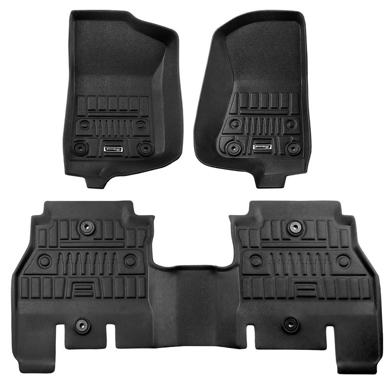 Season Guard 3D Floor Mat Liner, Jeep Wrangler JL 2018-2019  Front and Rear Seat 3pc LeadPro Inc