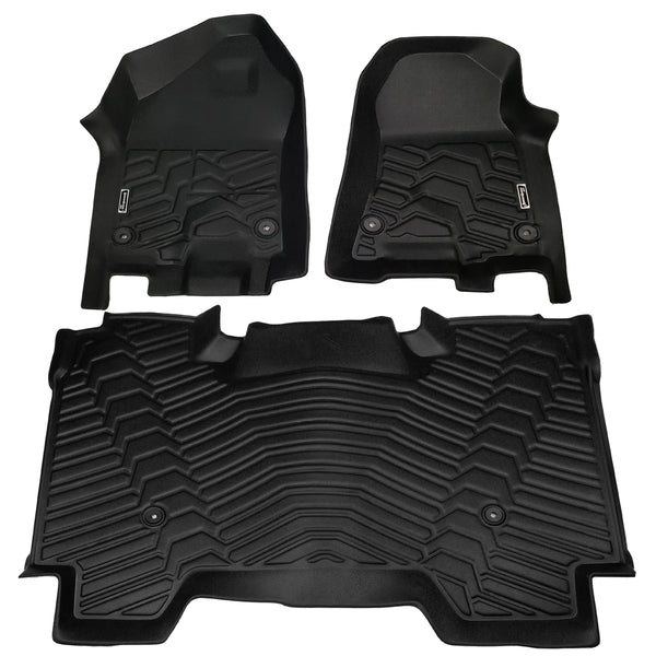 Season Guard Floor Mat Liner, Dodge Ram 1500 Crew Cab 2019-2020  Front and Rear Seat 3pc LeadPro Inc